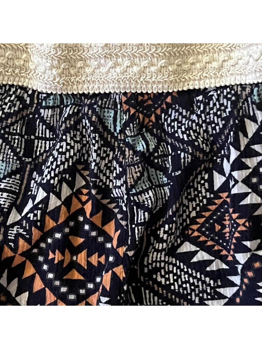 Boho Patterned Dolphin Shorts Cottagecore Festival Size Medium - Picture 3 of 6
